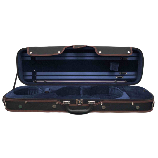 Petz Violine Etui, Holzlaminat, Nylon Hülle, Auswahl: Interior blau / Hülle schwarz 4/4