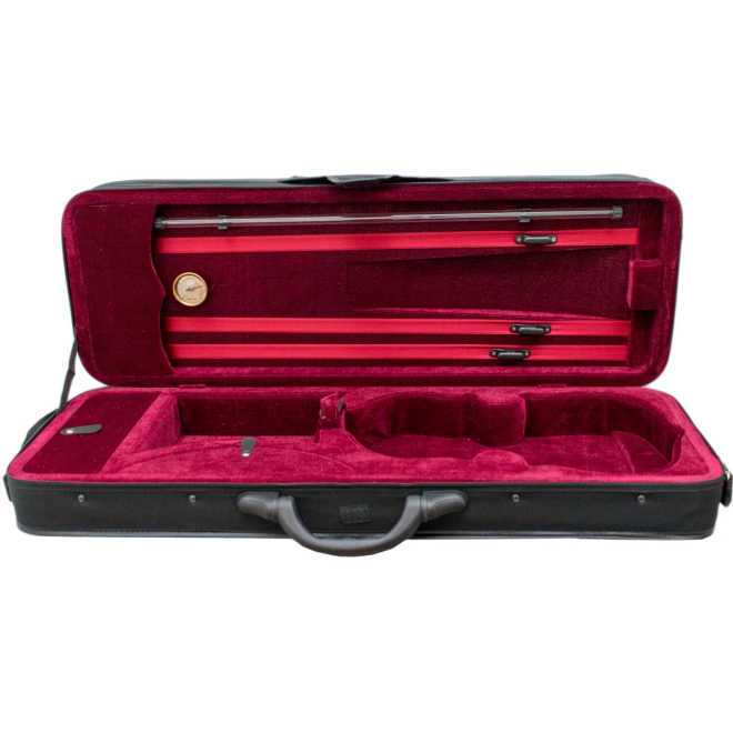 Petz ultra-light violin case, select: interior red / cover black 4/4