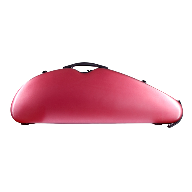 Halbmondförmiges Violine Etui Composite, ultraleicht, Farbe: rot