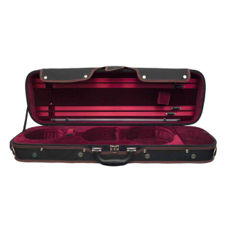 Petz Violine Etui, Holzlaminat, Nylon Hülle, Auswahl: Interior rot / Hülle schwarz 4/4