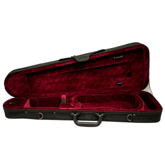 Petz hardfoam case, triangular, shoulder rest compartment, select: interior red / cover black 4/4