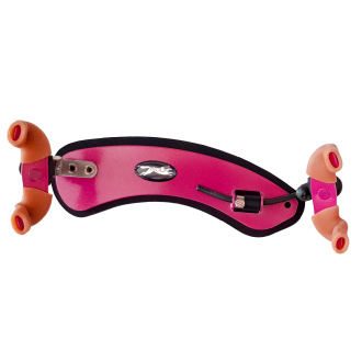 Wolf Forte Secondo Schulterstütze für Violine 1/2 - 1/4, einstellbare Höhe, Farbe: pink