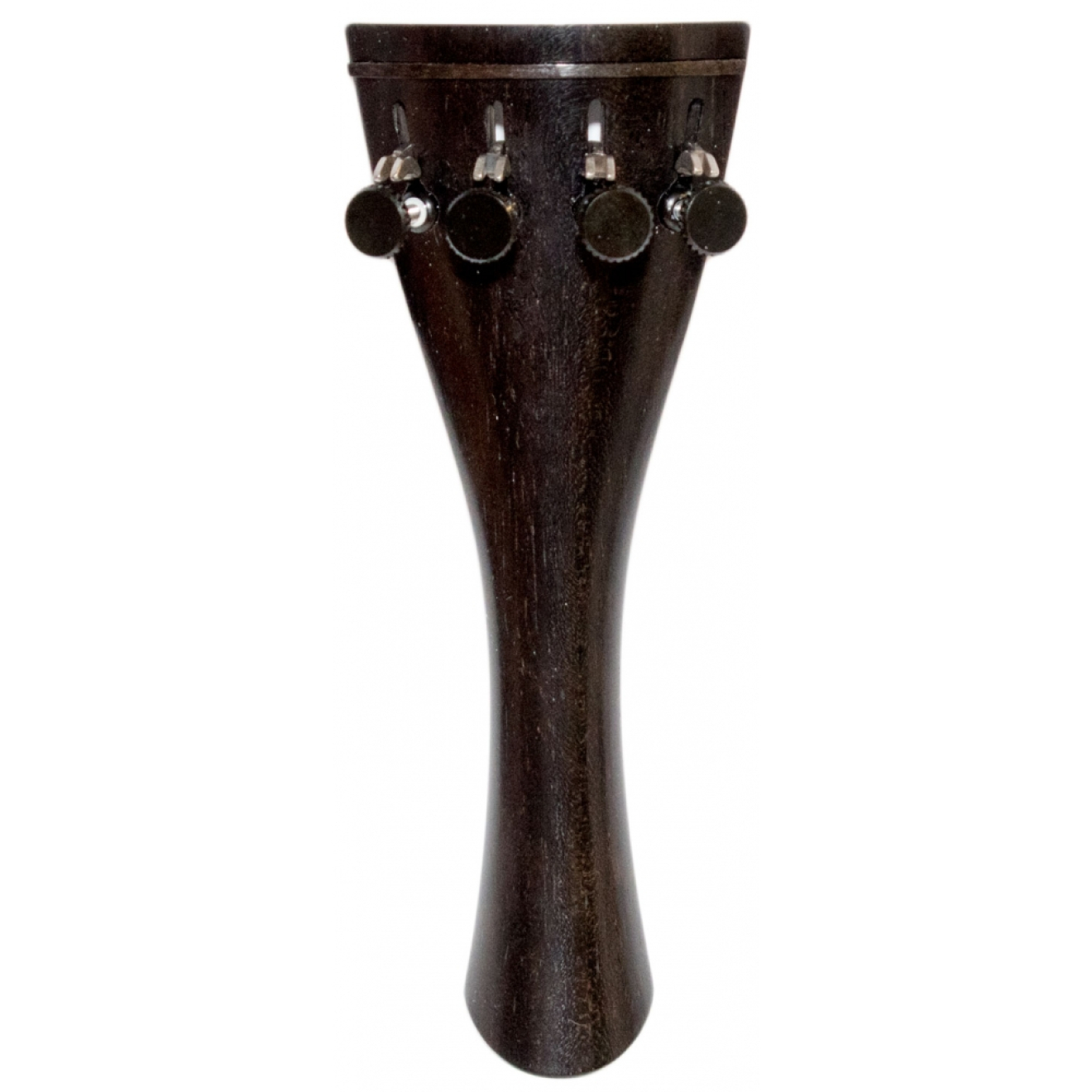 Ulsa Saitenhalter Violine, Ebenholz, franz. Modell, mit 4 Feinstimmern Titan
