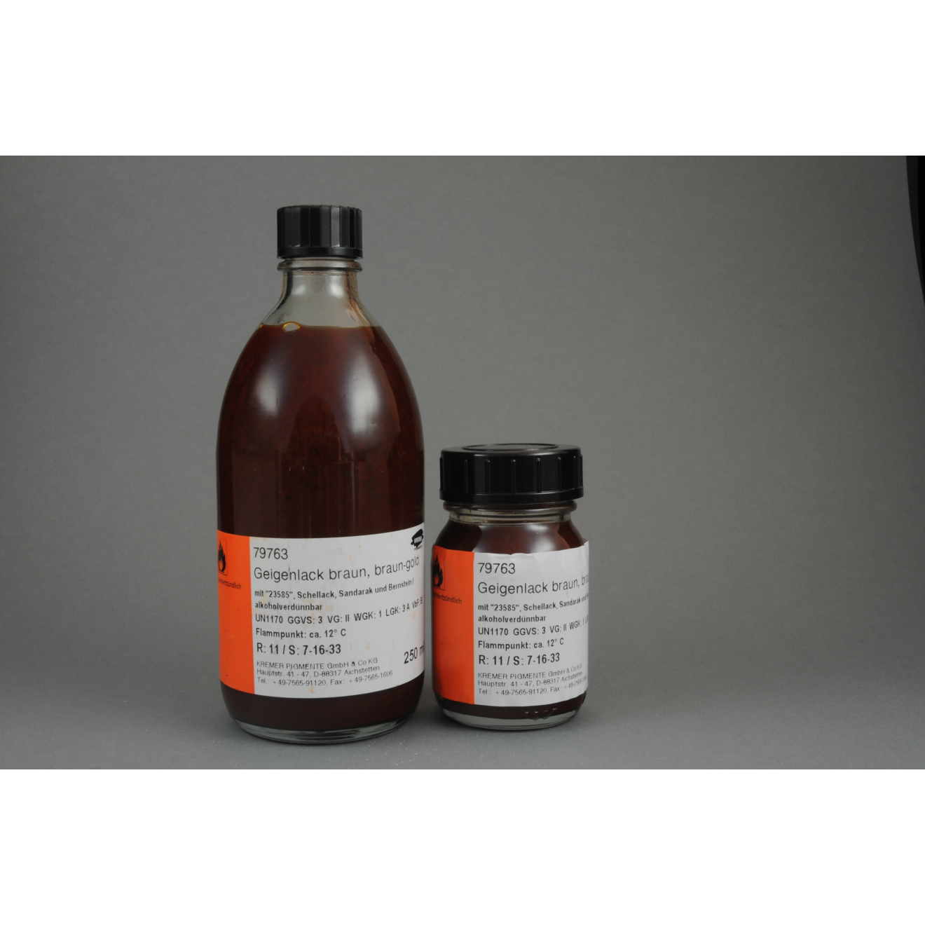 Kremer Geigenlack braun, 250ml
