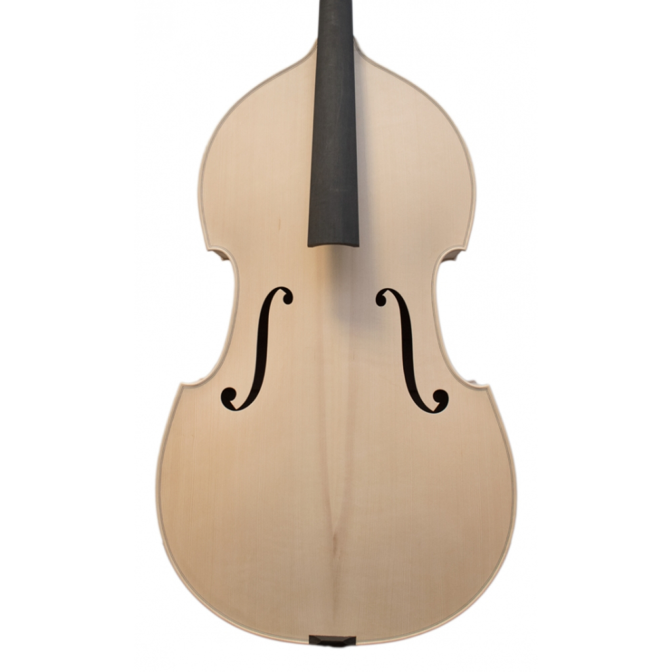 Kontrabass weiß, rumänisch, Gambenform 1/2