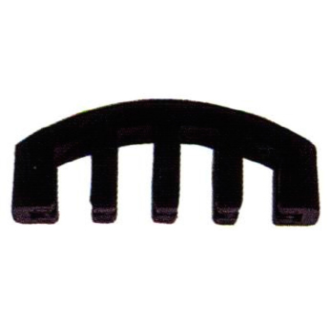 Petz Dämpfer Violine, Ultra Gummi, fünf Zähne