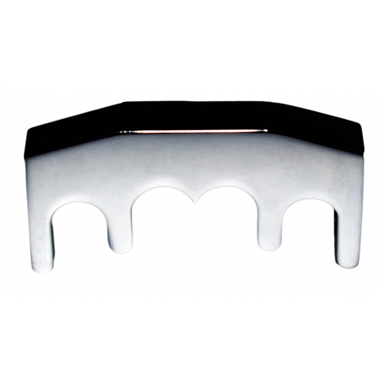 Practice mute metal cello, four teeth, nickel plated