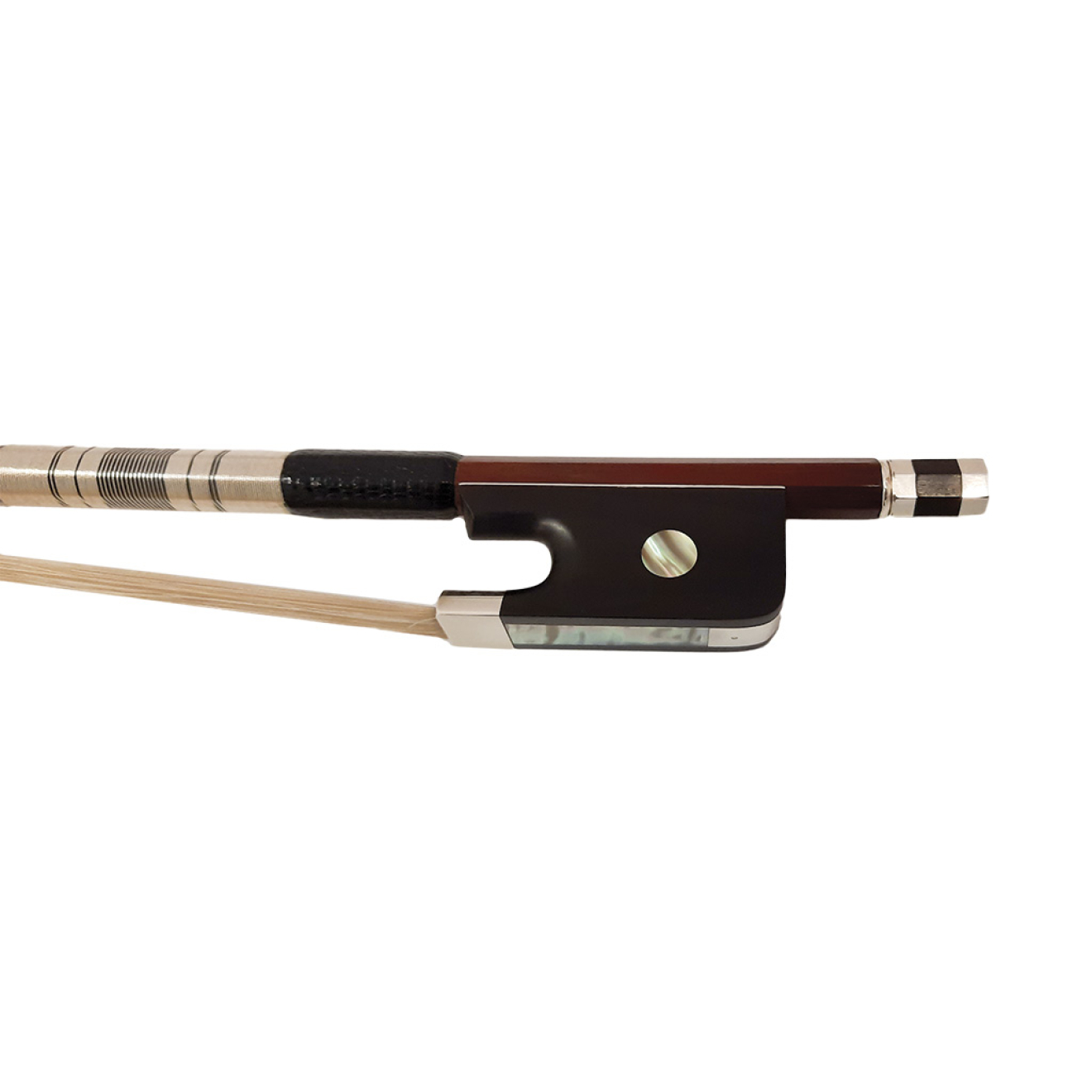 F.Petit silver cello bow, superior pernambuco