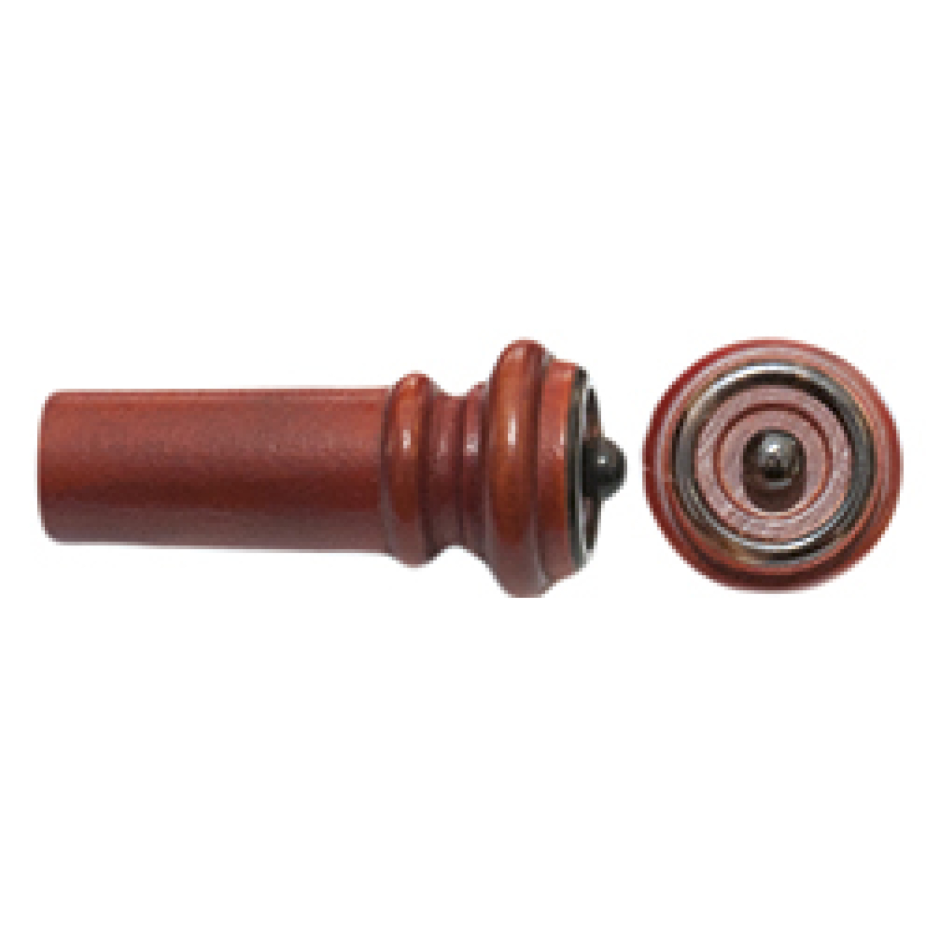 Acurameister Viola InSight Endknopf, Buchsbaum, mit Horn Knopf u Ring, mittel