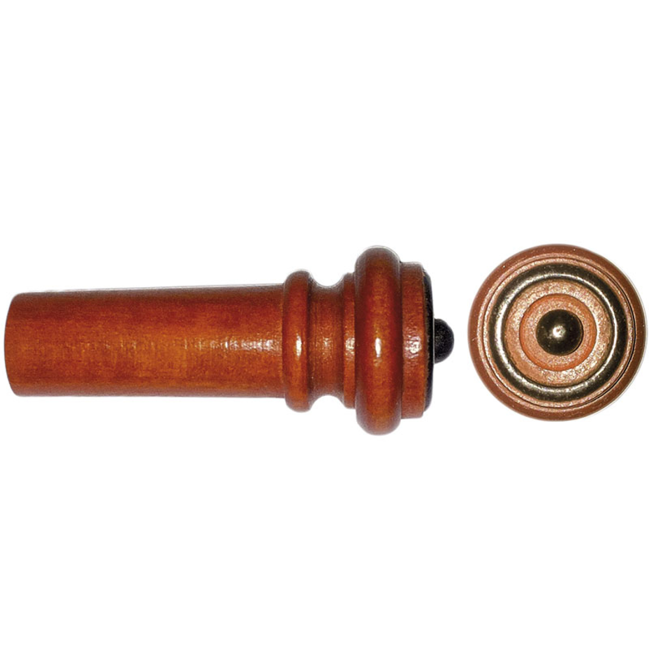 Acurameister Violine InSight Endknopf, Buchsbaum, mit schwarzem Knopf und Ring