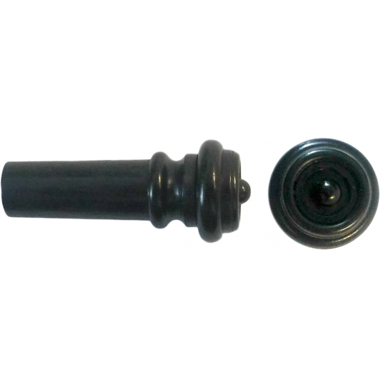 Acurameister Violine InSight Endknopf, Ebenholz, mit schwarzem Knopf und Ring