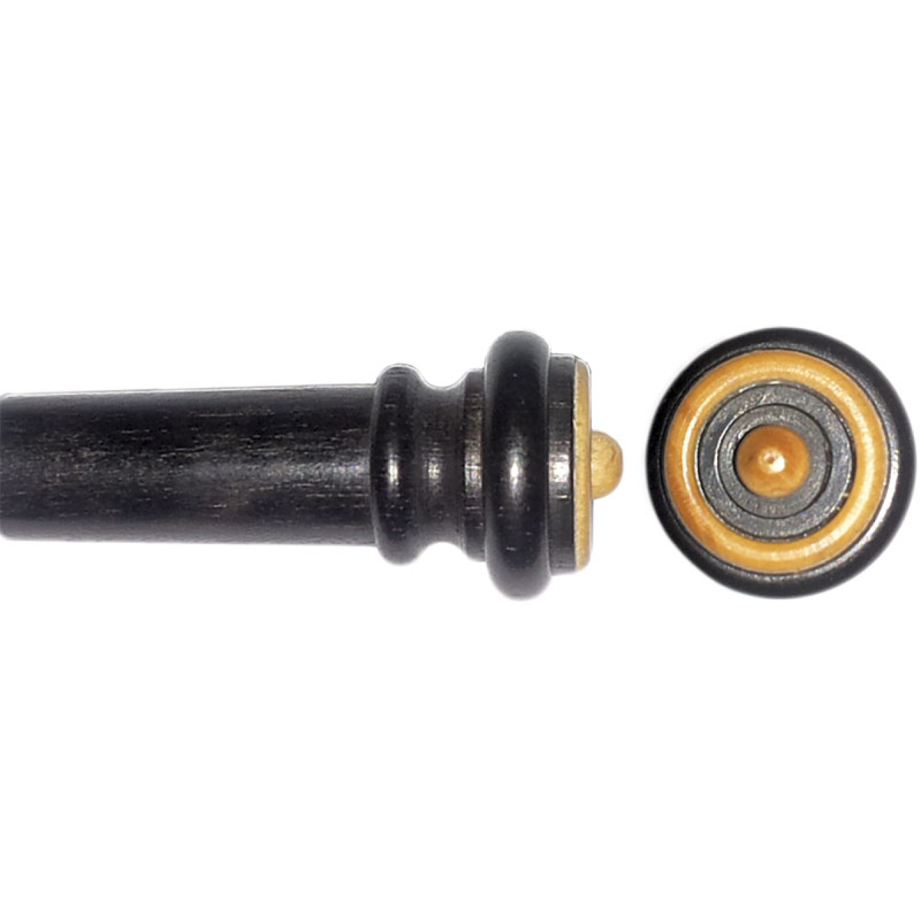 Acurameister Violine InSight Endknopf, Ebenholz, mit Buchsbaum Knopf und Ring