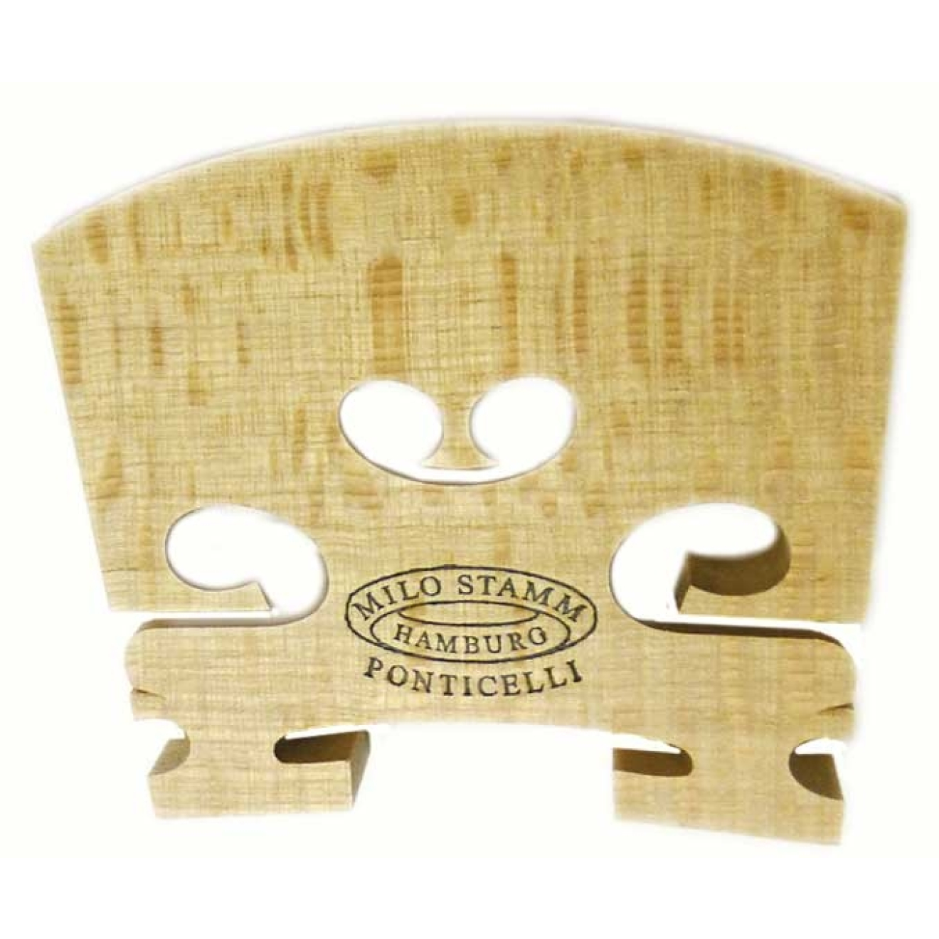 Milo Stamm Violine Steg, Standard 4/4, leicht gerundete Brücke