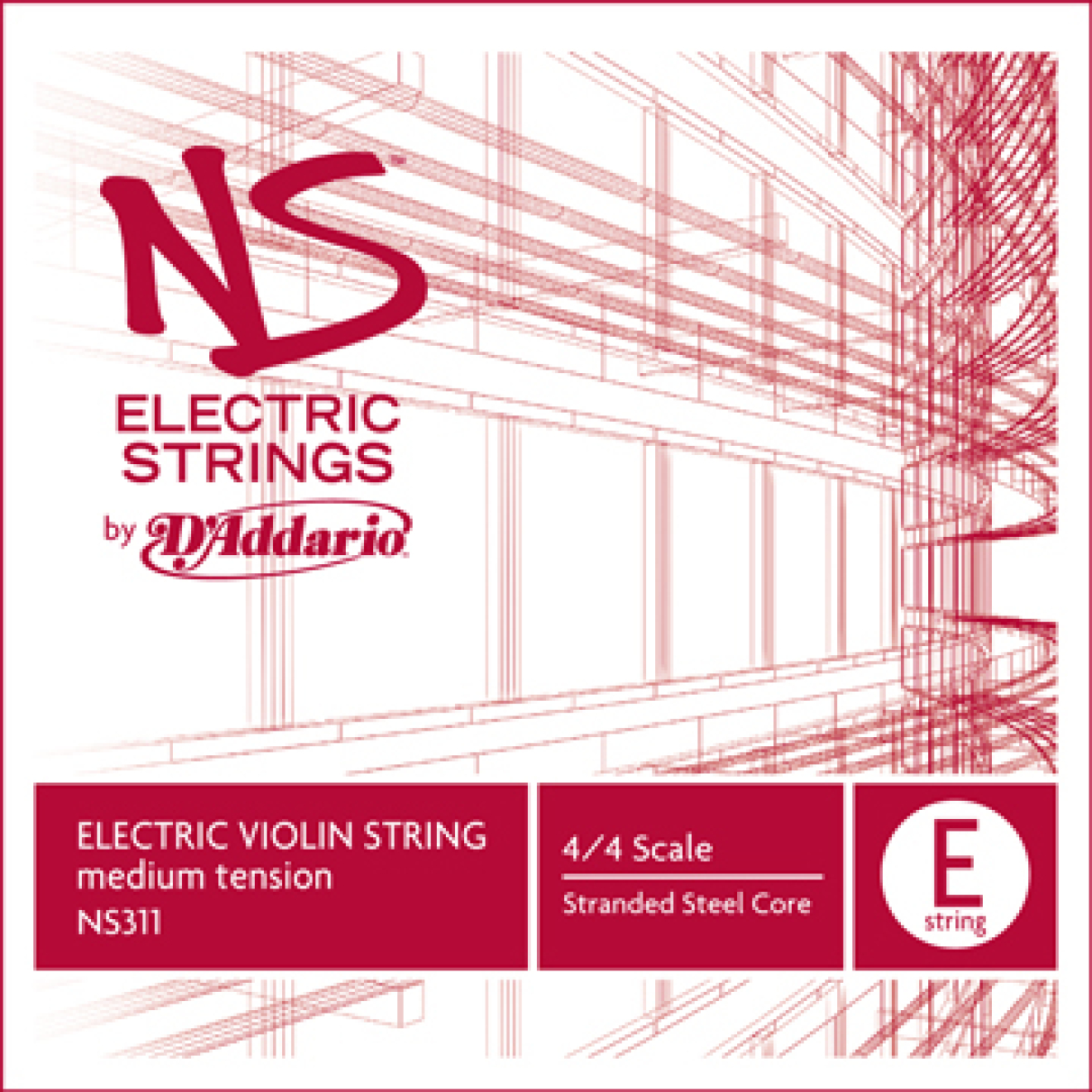 D`Addario NS E-Violine E, mittel