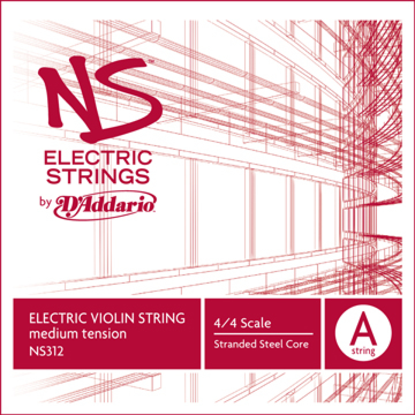 D`Addario NS E-Violine A, mittel