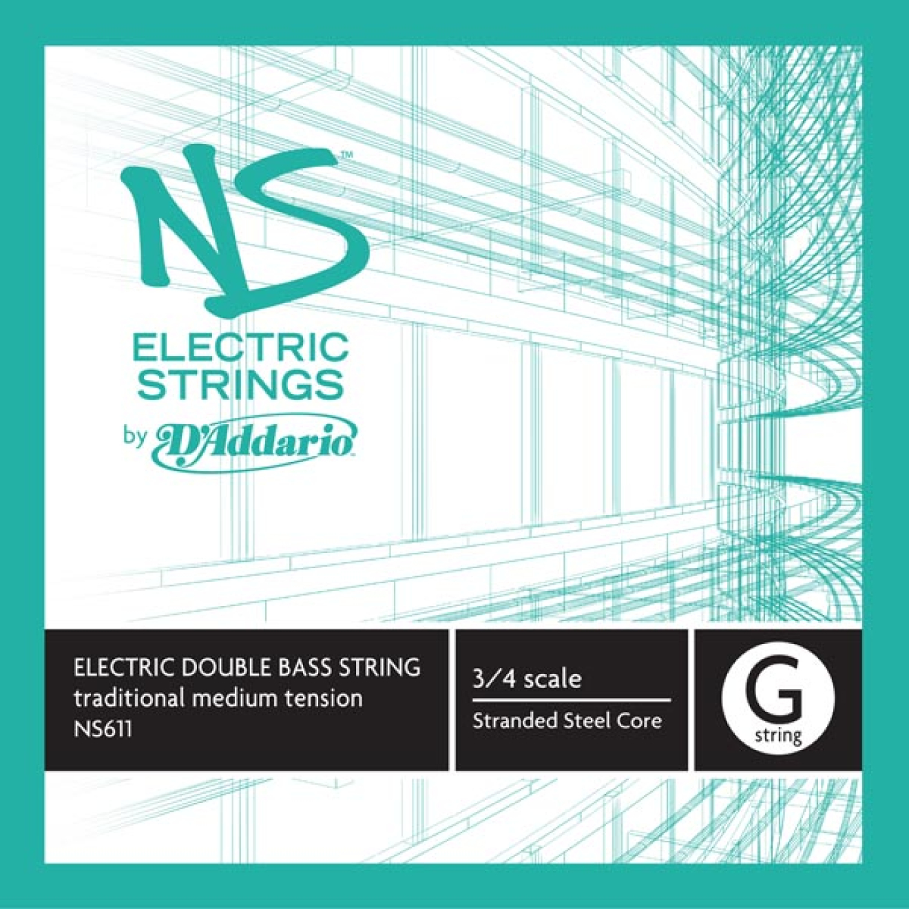 D`Addario NS E-Bass traditionell, G 3/4