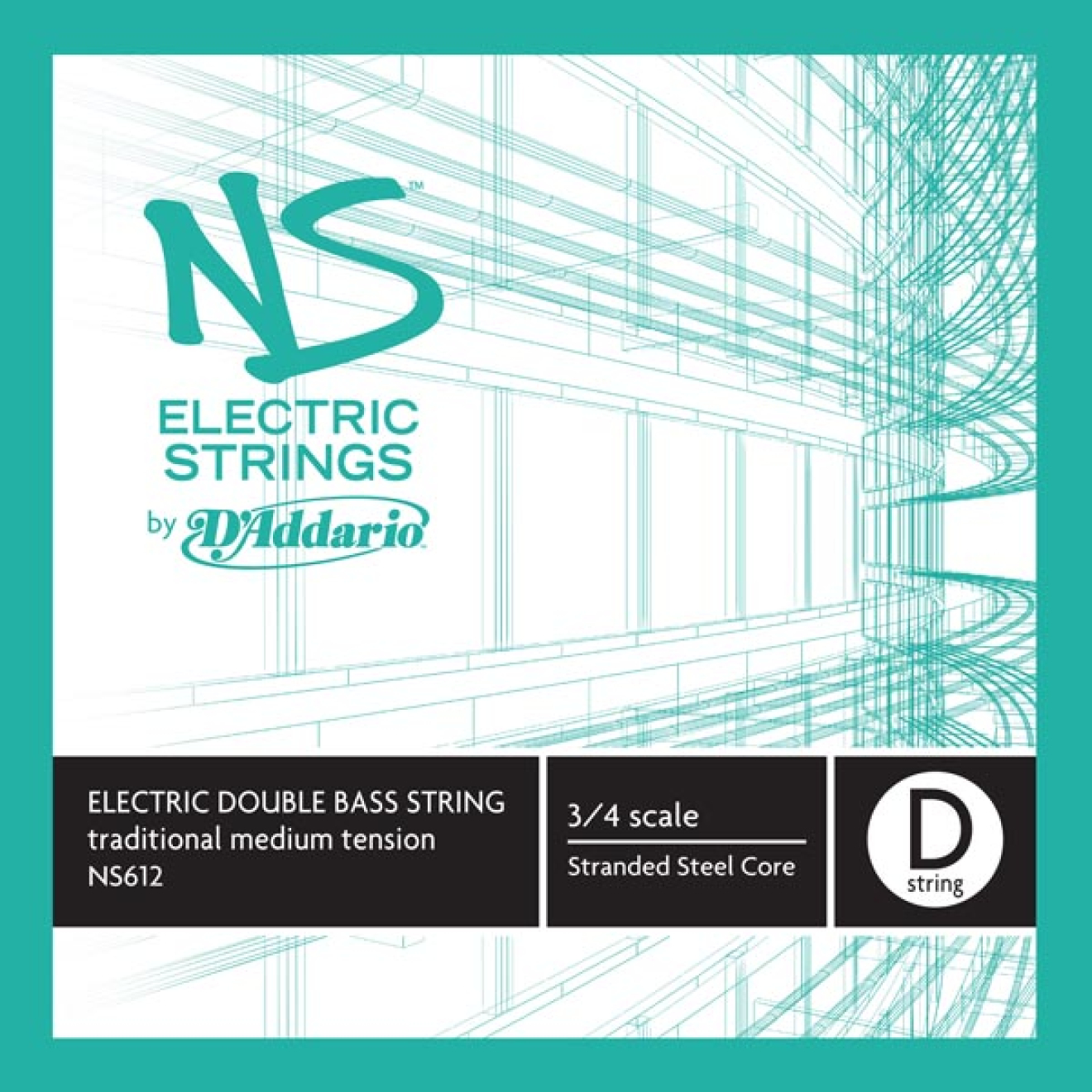 D'Addario NS Electric Traditional Bass D 3/4