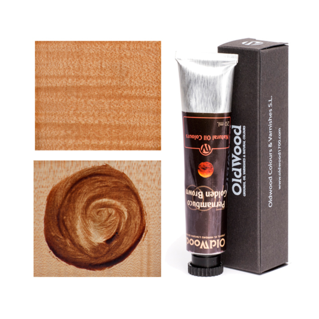 Old Wood Oil Natural Colours - Golden Brown 8ml