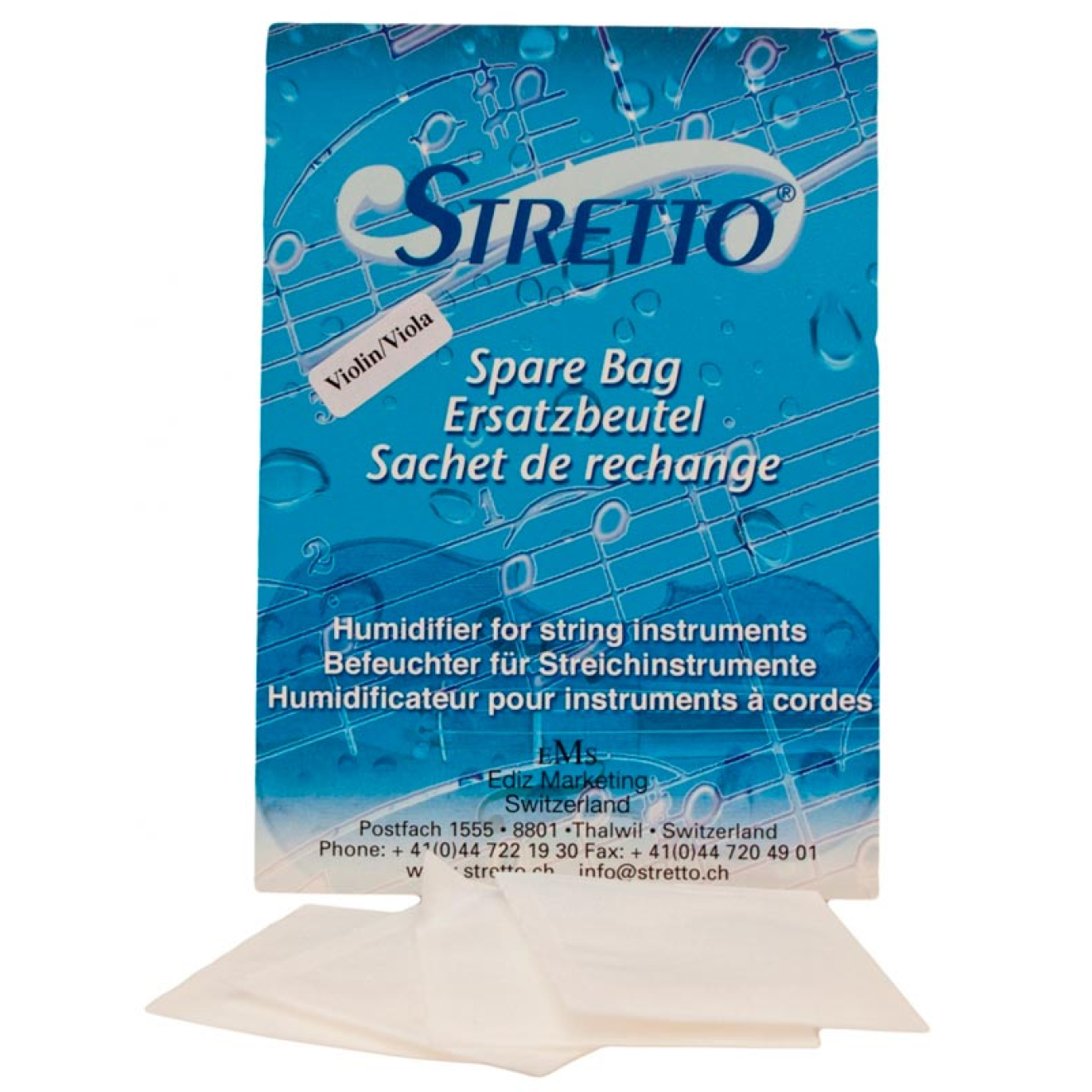 Stretto Ersatzbeutel 4 Stück für Violine/Viola (S1010)