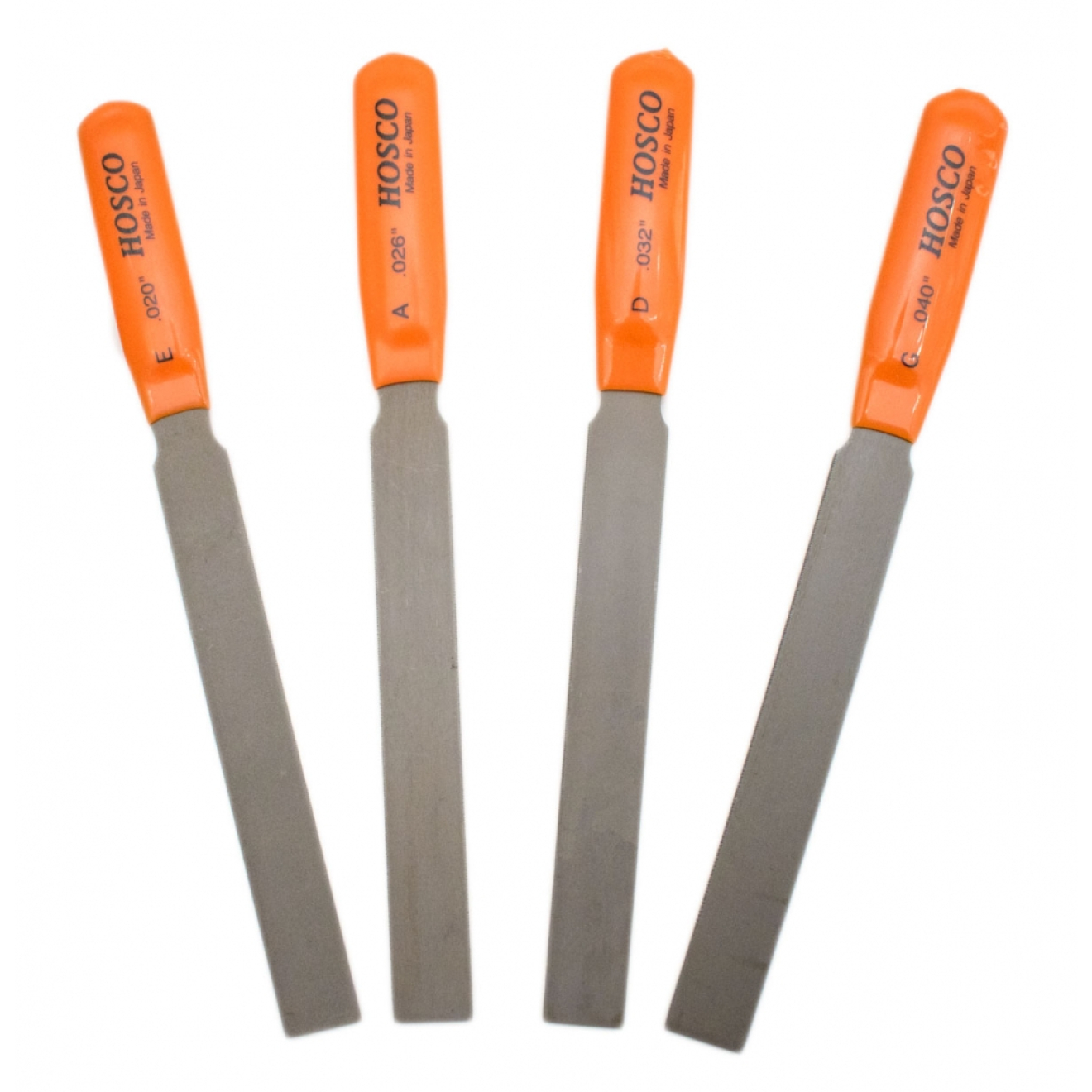 Hosco Kerbenfeilen Set, 4 Stück