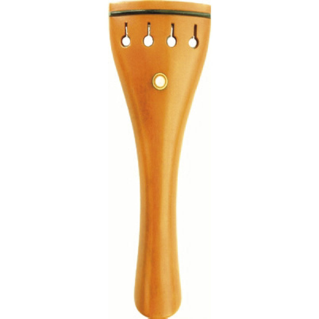 Petz Saitenhalter Violine, rund, Buchsbaum, schwarzes Reifchen, Pariser Auge