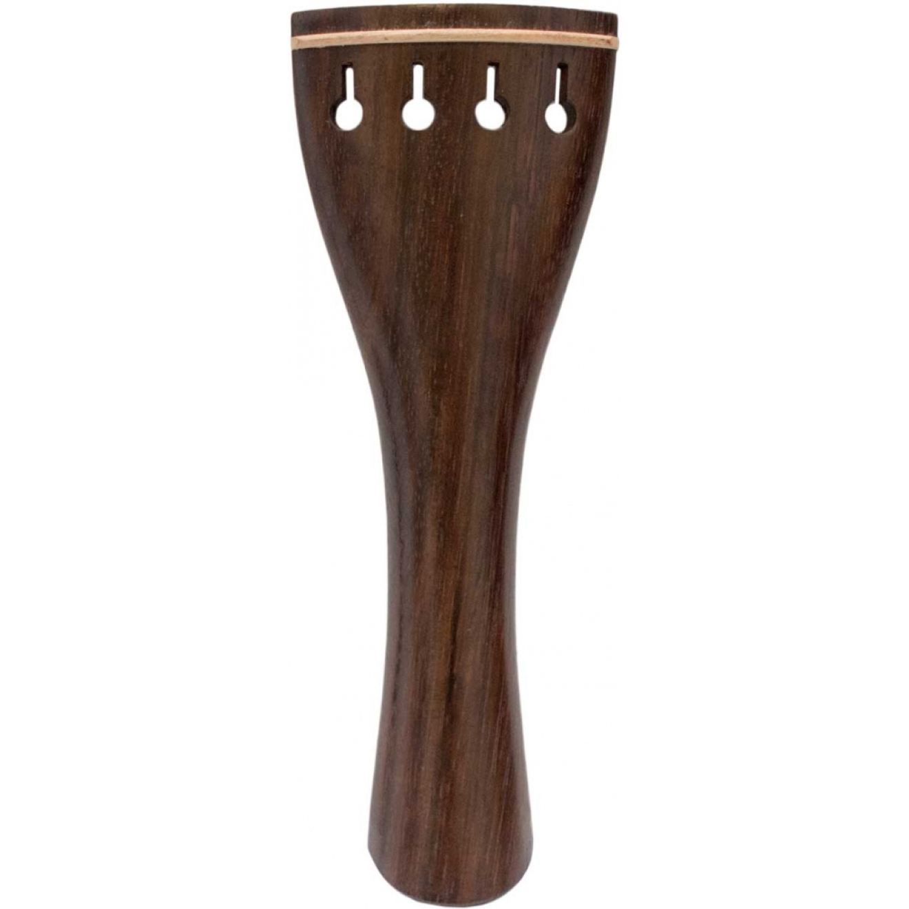 Petz Saitenhalter Violine, rund, Palisander mit beigem Reifchen