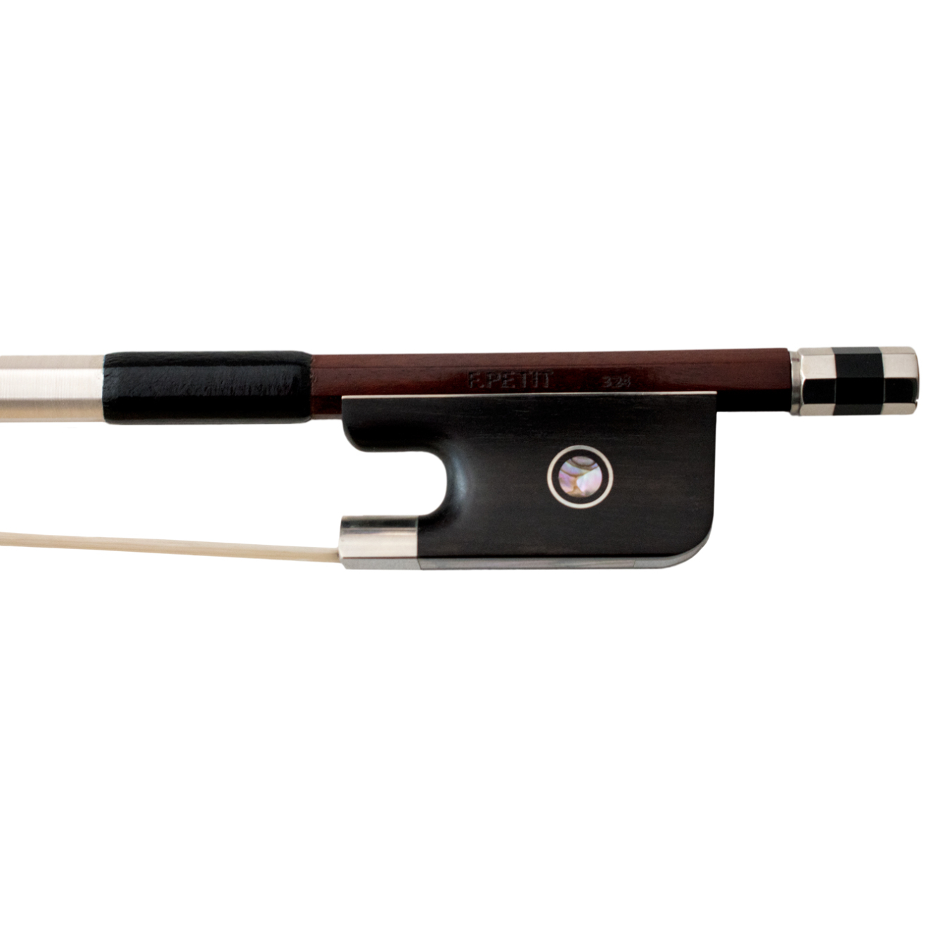 F.Petit Nickel silver cello bow, selected pernambuco