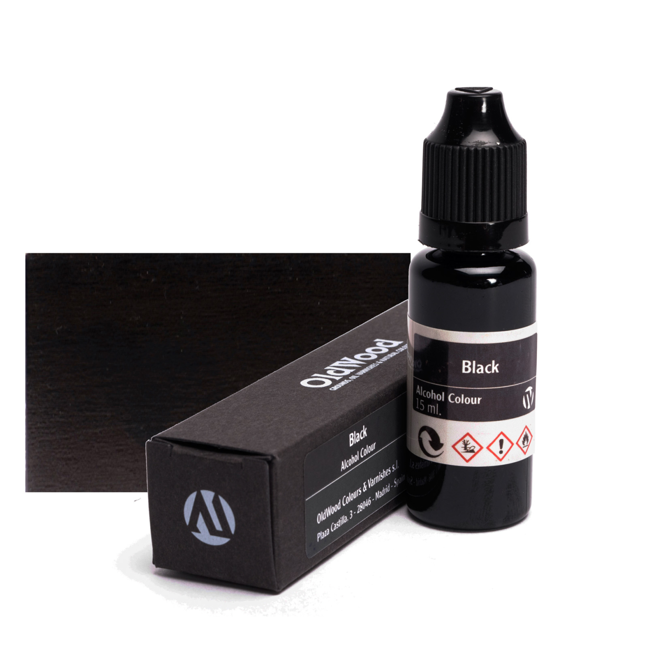 Old Wood Alkohol Farbe Schwarz, 15ml