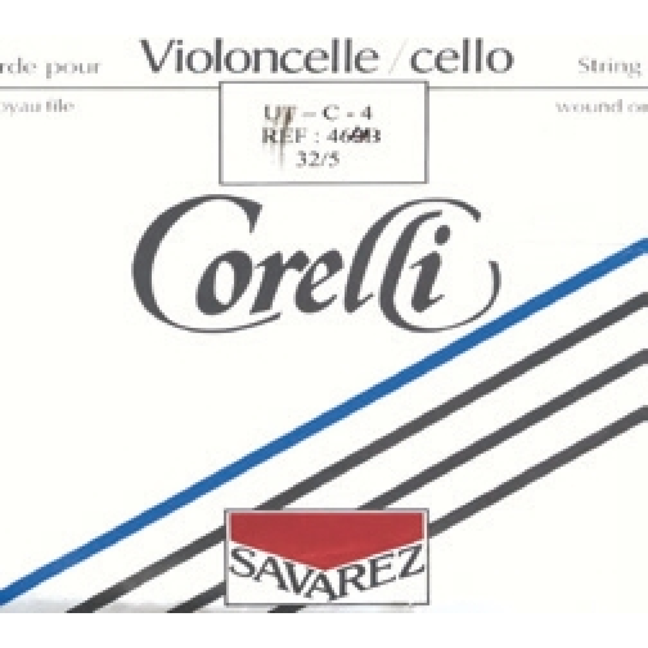 Sale - Corelli gut cello A, gut core, aluminum, 19 1/2