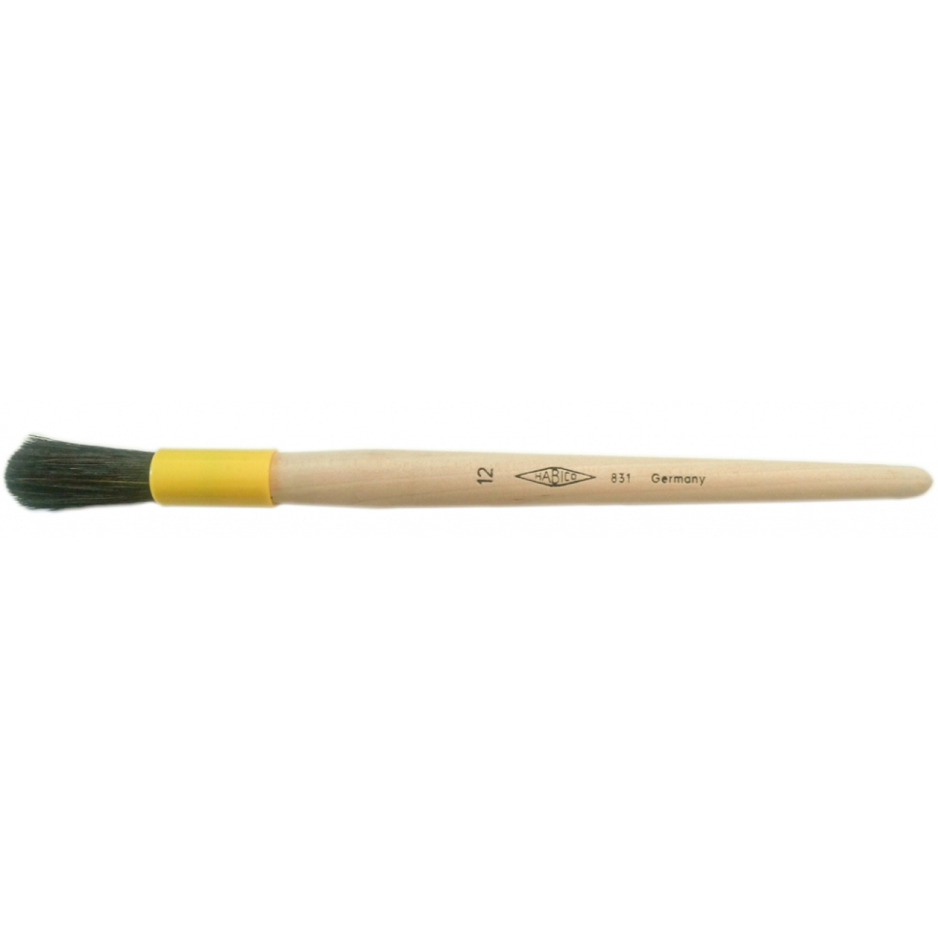 Habico Klebepinsel oval, schwarze Borsten Nr. 12 - Ø 12mm