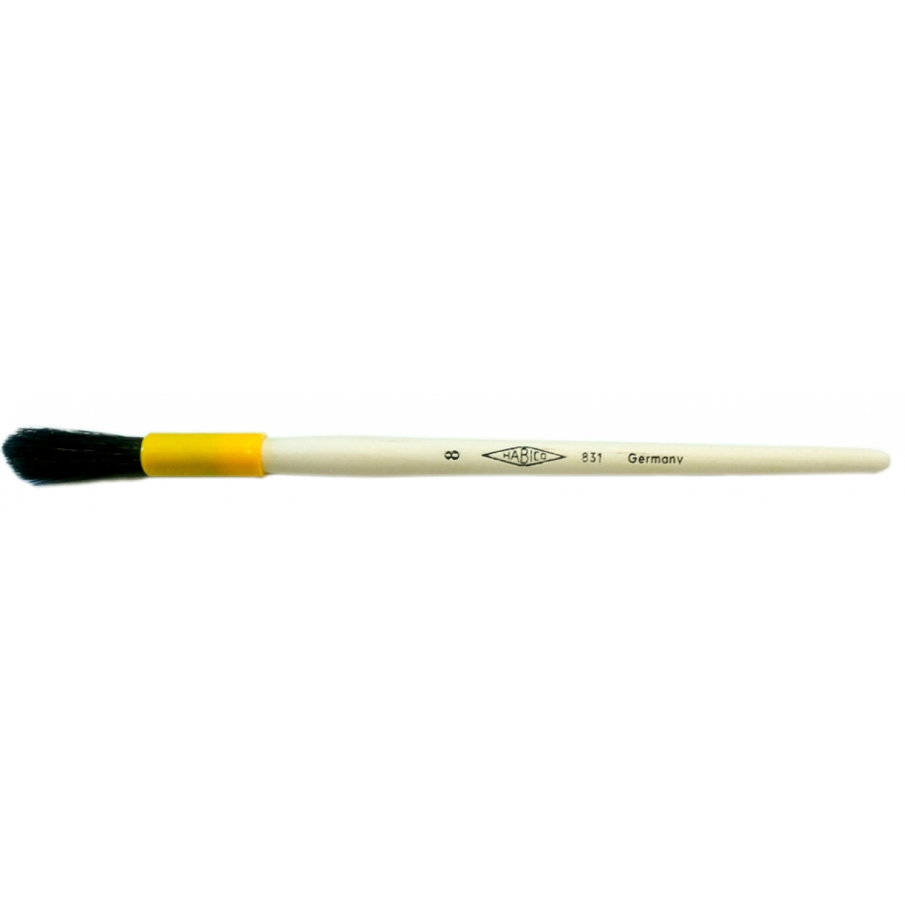 Habico Klebepinsel oval, schwarze Borsten Nr. 8 - Ø 8mm
