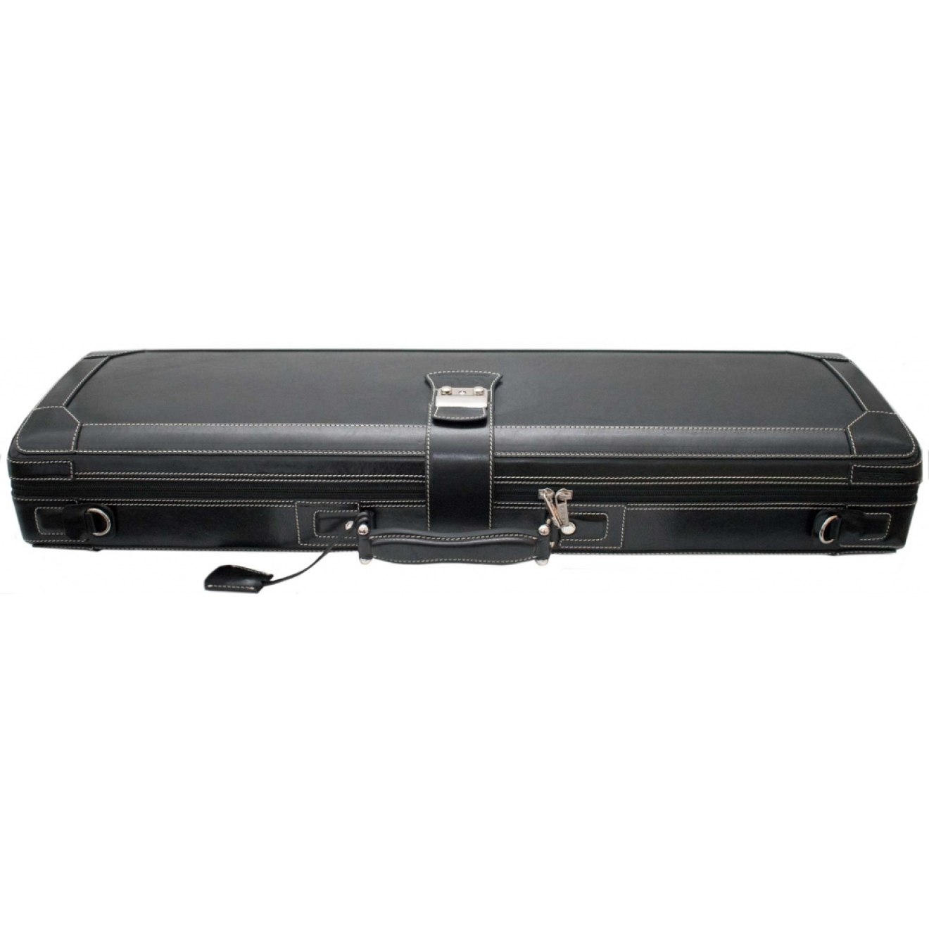 Exklusives Violine GL-Lederetui, braunes Interior
