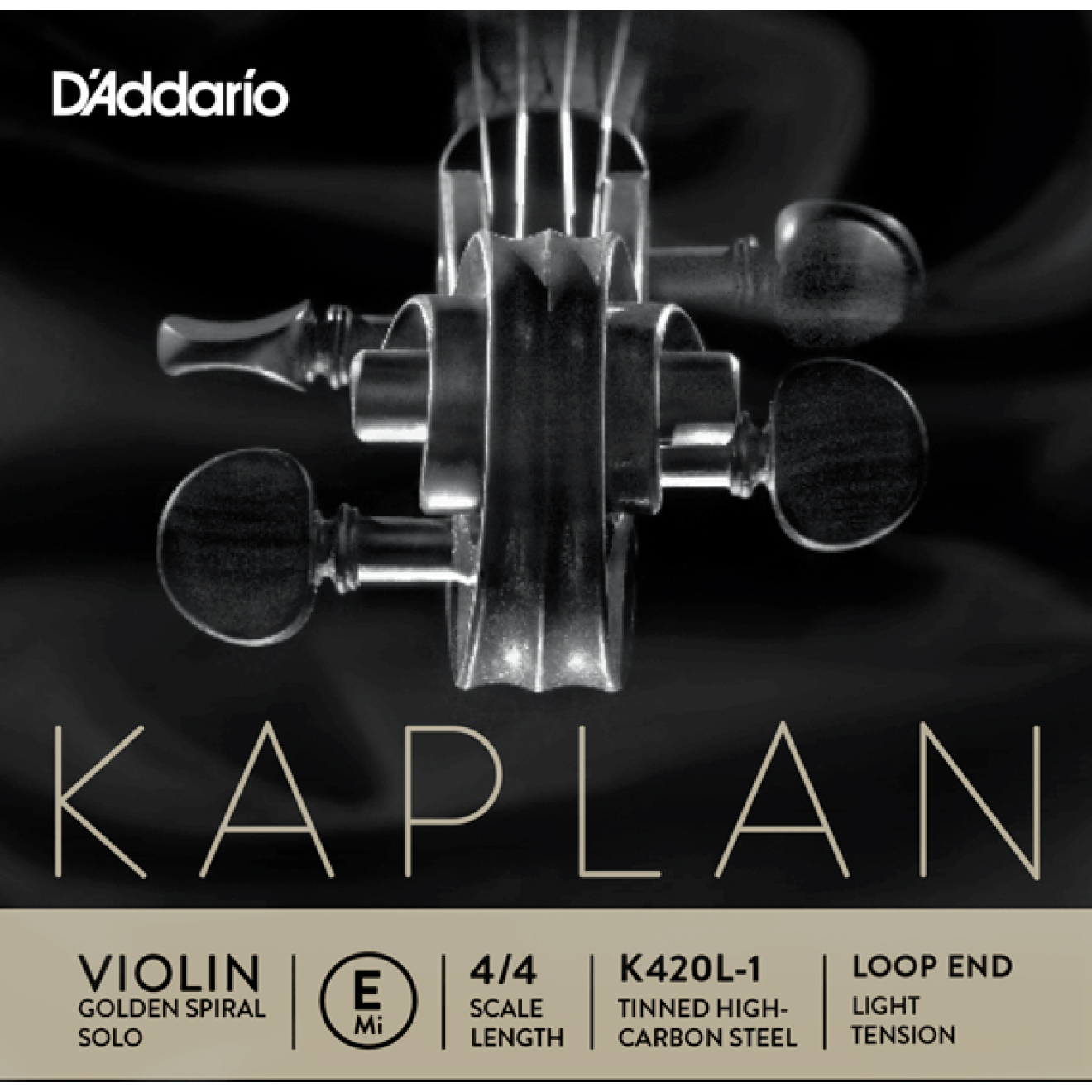 Kaplan Golden Spiral Solo Violine E, Stahl mit Schlinge