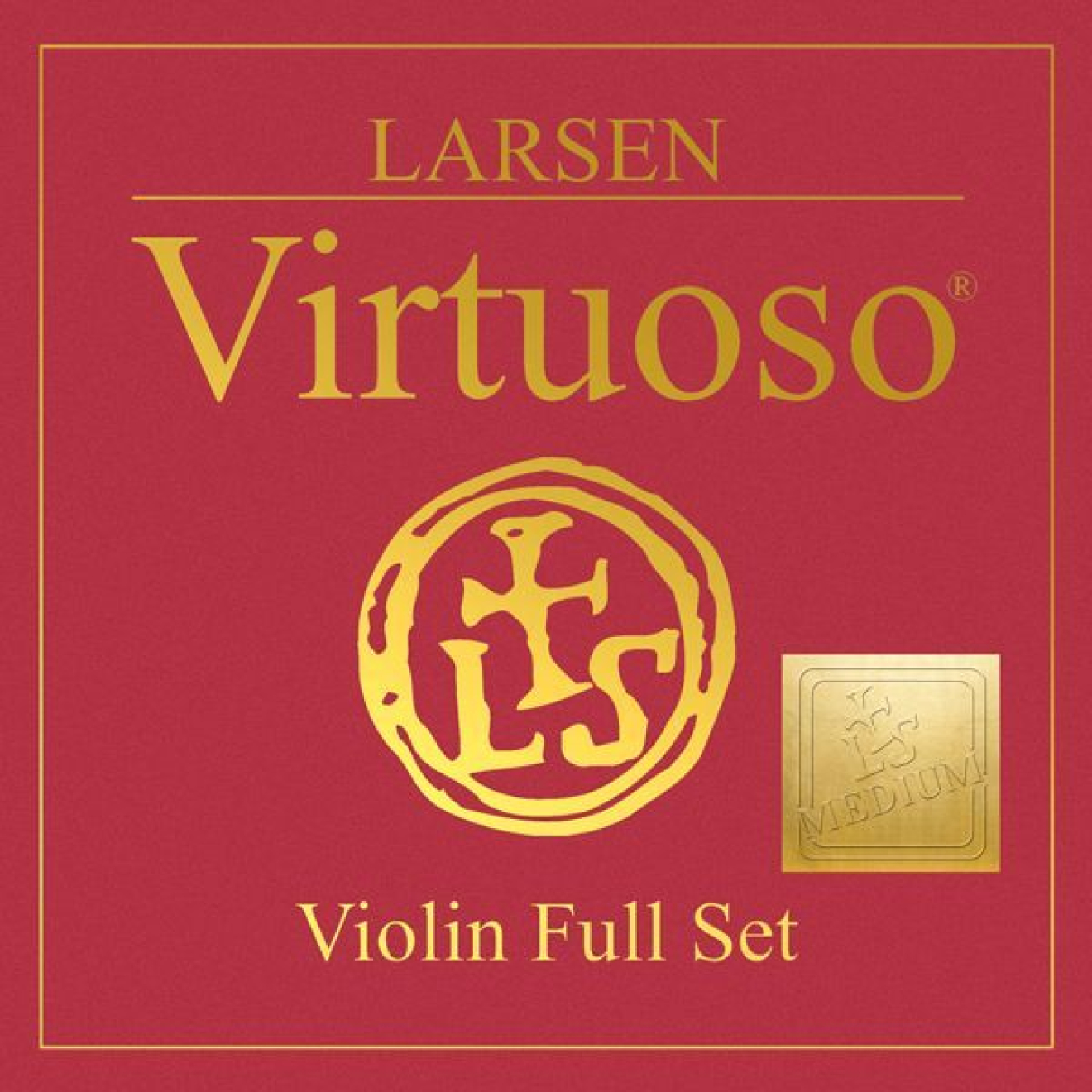 Larsen Virtuoso violin SET, E ball end