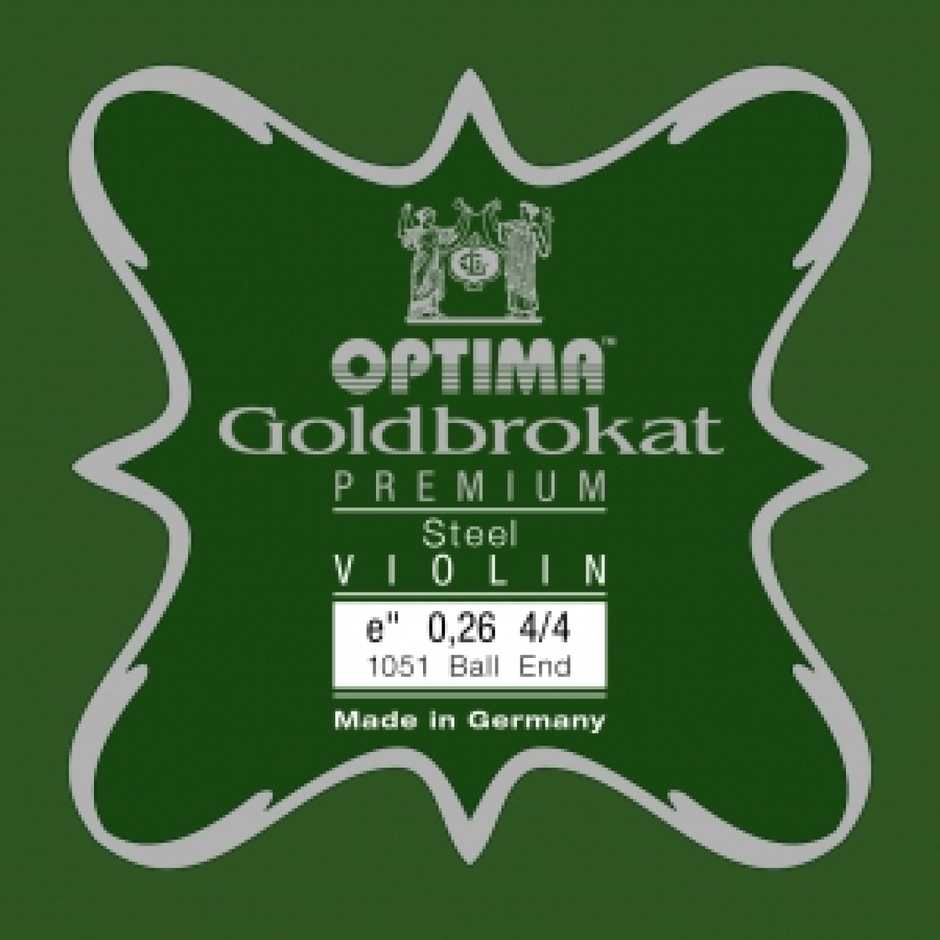 Optima violin Goldbrokat Premium E, steel with loop