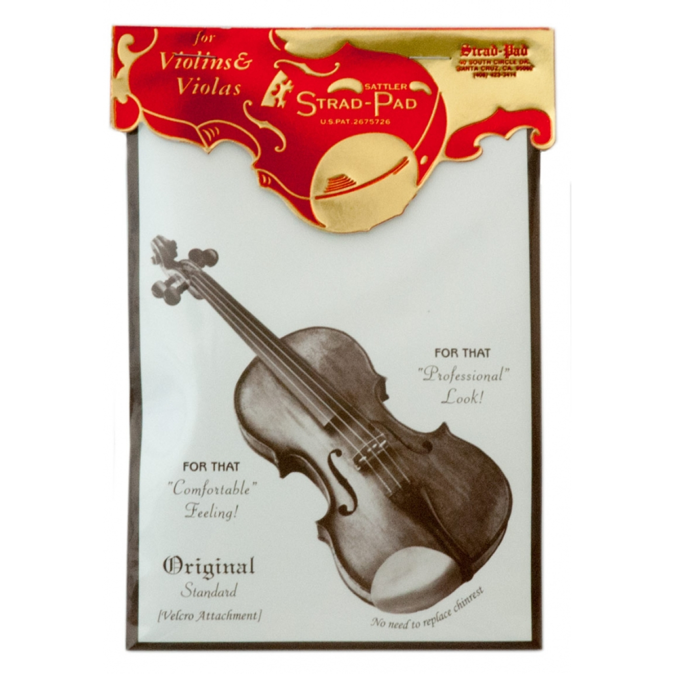 Sattler Strad Pad chin rest cushion, medium