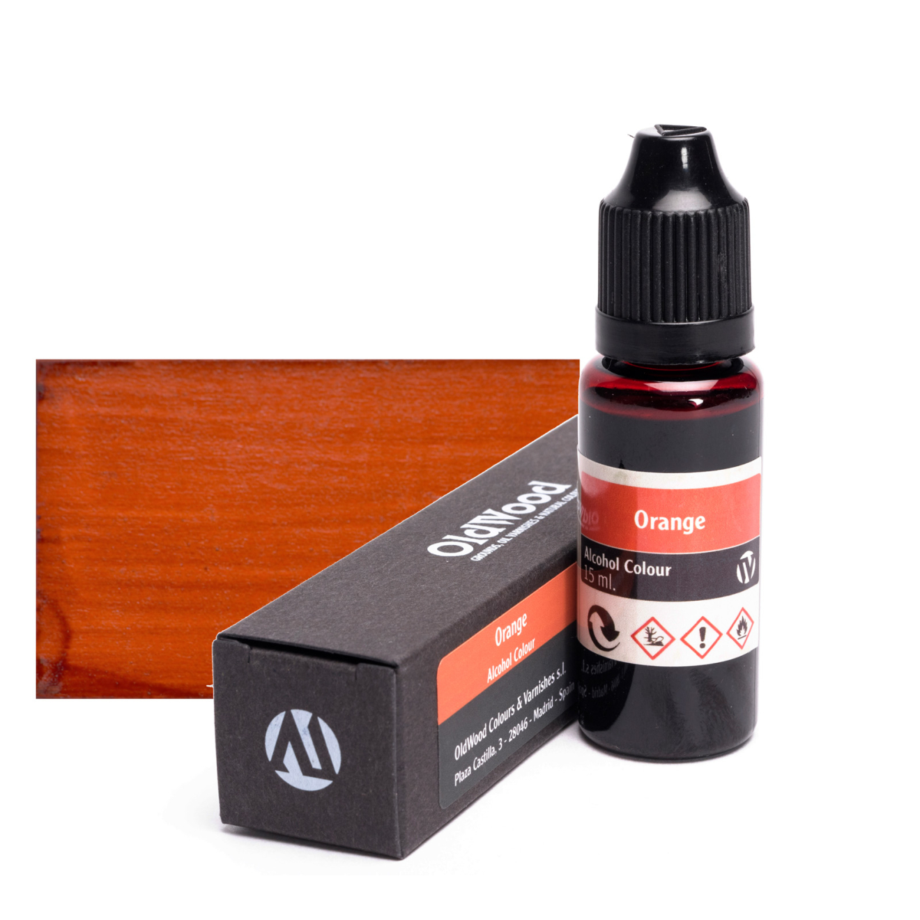 Old Wood Alkohol Farbe Orange, 15ml