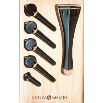Acurameister Set 7 pcs. viola, ebony, pin and collar boxwood