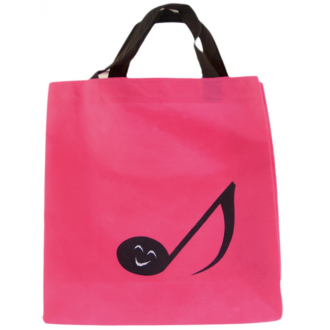 Big shopping bag "smiling note", pink