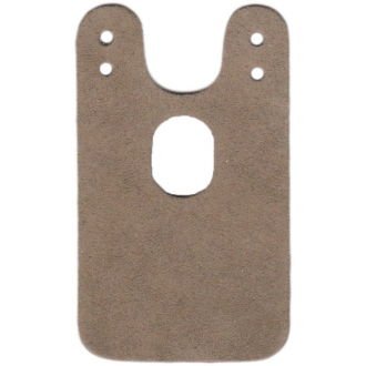 Mach One, Lederabdeckung für Kinnhalterschrauben beige