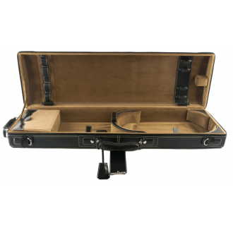 Exklusives Violine GL-Lederetui, Interior: braun