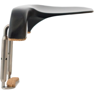 Tempel Kinnhalter Modell Guarneri Viola, Ebenholz, Titanmechanik, 36mm