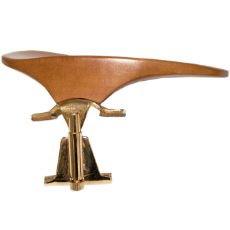 Petz Kinnhalter Violine, Modell Ohrenform, Buchsbaum, horizontal verstellbar