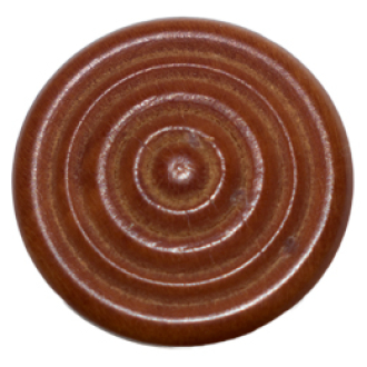 Tempel Violine Endknopf, Buchsbaum, mit Rillen
