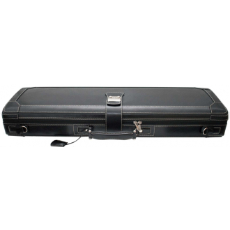 Exklusives Violine GL-Lederetui, braunes Interior